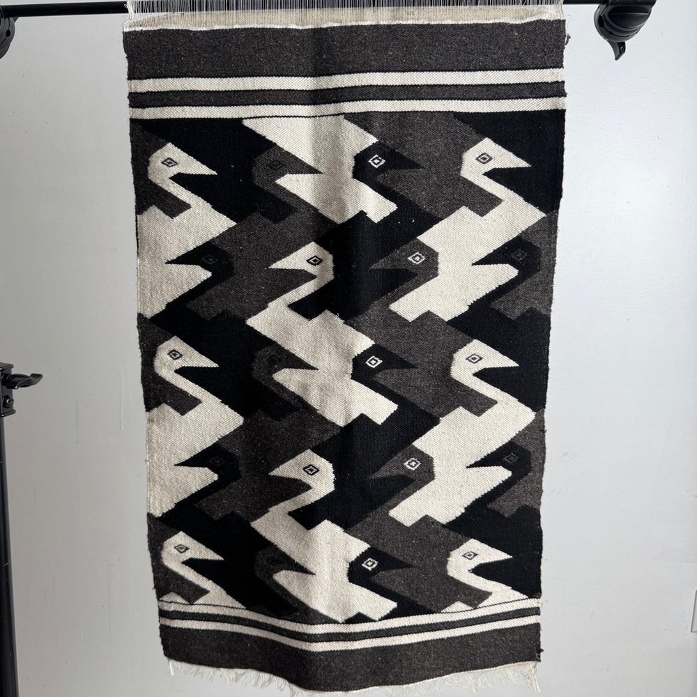 Vintage Wool Rug Tapestry